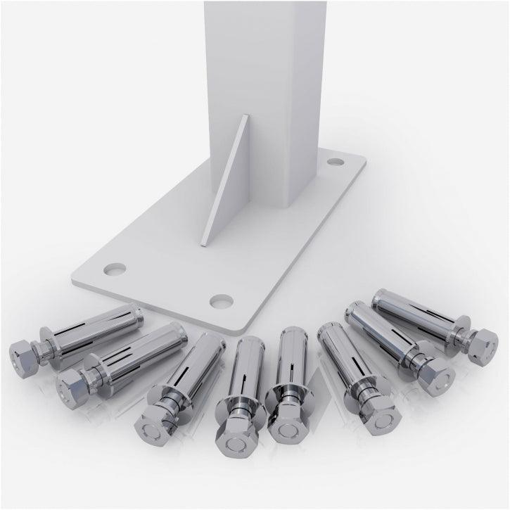 Ceiling-Mounted Pull-Up Bar (Black/White)