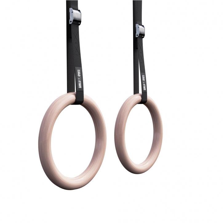 Gymnastic Rings in Plastic/Wood (Set of 2)