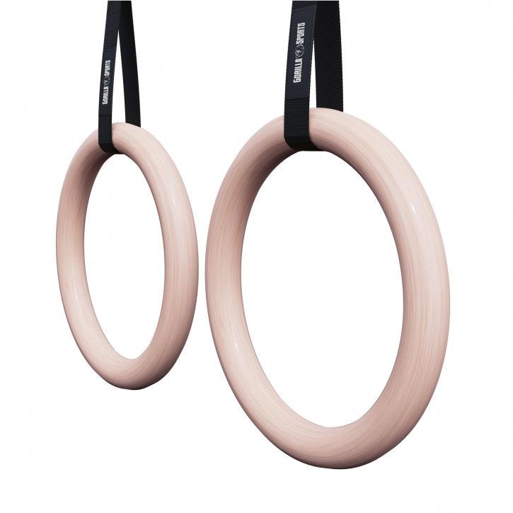 Gymnastic Rings in Plastic/Wood (Set of 2)