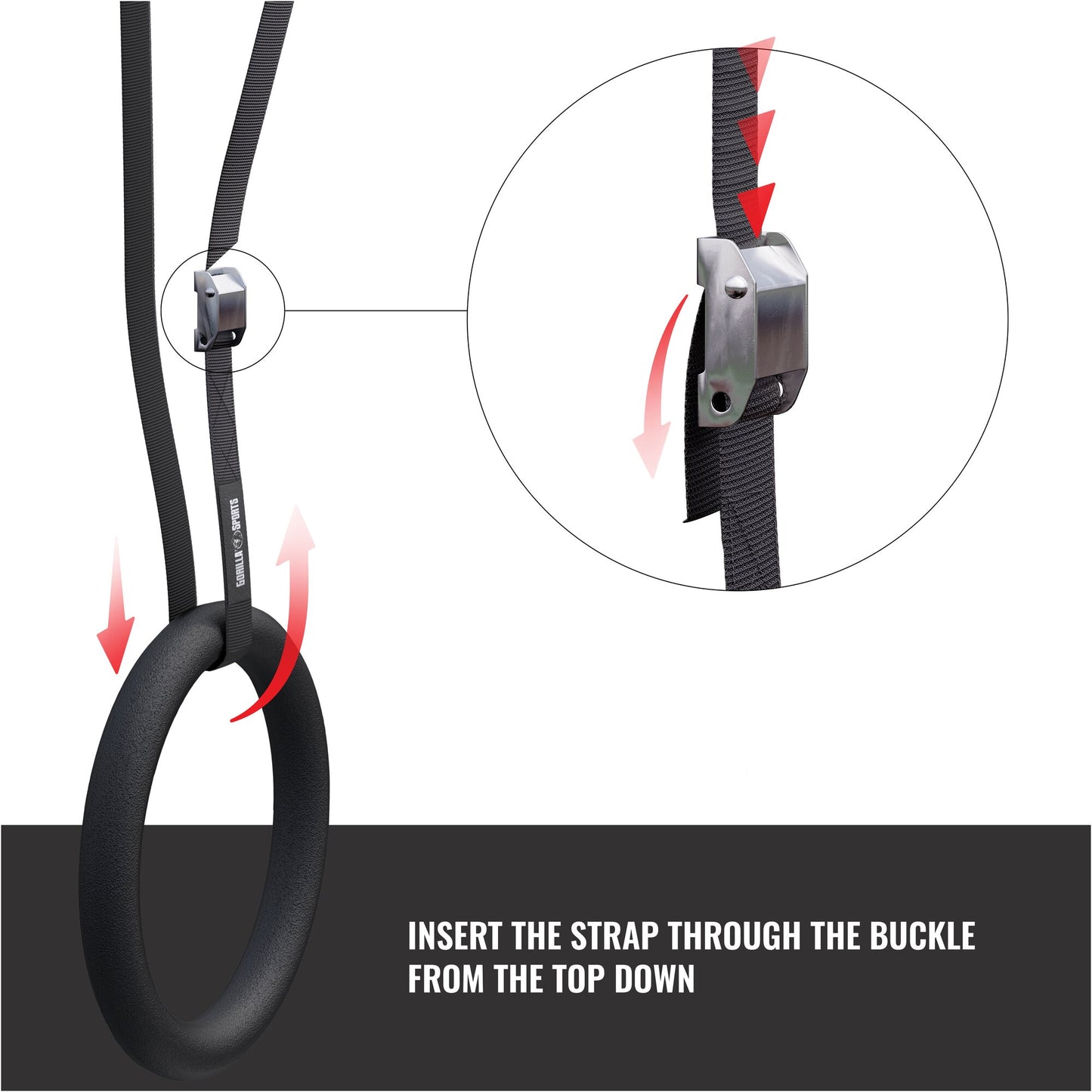 Gymnastic Rings in Plastic/Wood (Set of 2)