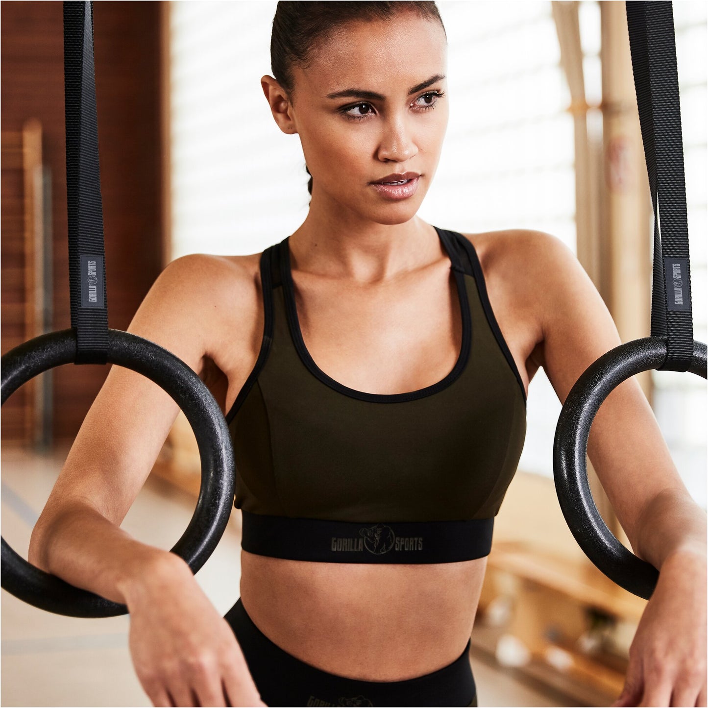 Gymnastic Rings in Plastic/Wood (Set of 2)