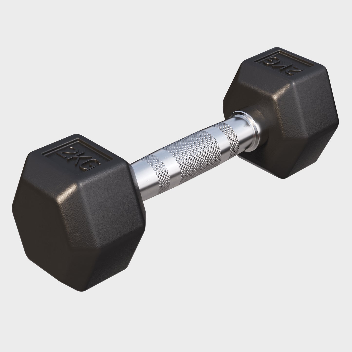 Hex Rubber Dumbbell 2 - 27.5 kg