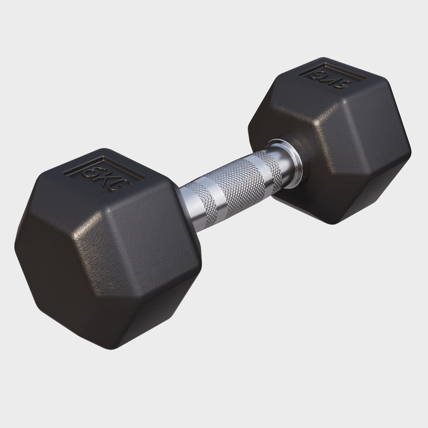 Hex Rubber Dumbbell 2 - 27.5 kg