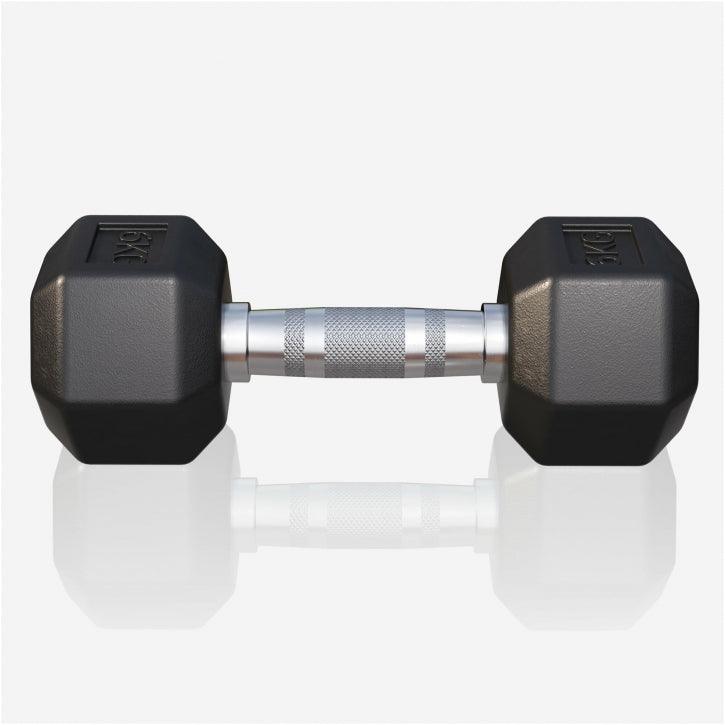 Hex Rubber Dumbbell 2 - 27.5 kg