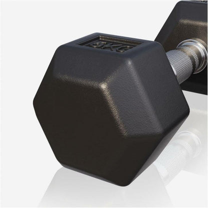 Hex Rubber Dumbbell 2 - 27.5 kg