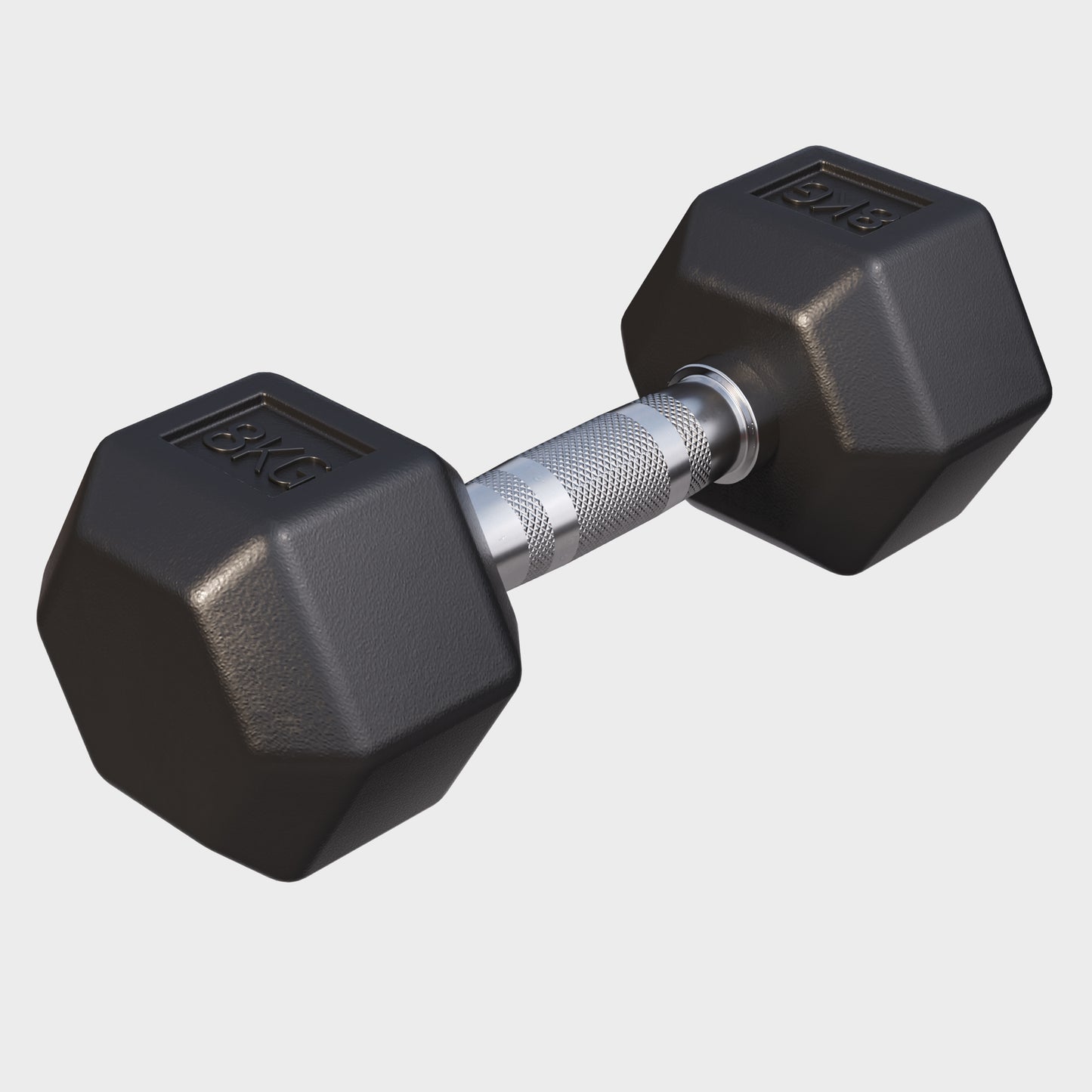 Hex Rubber Dumbbell 2 - 27.5 kg