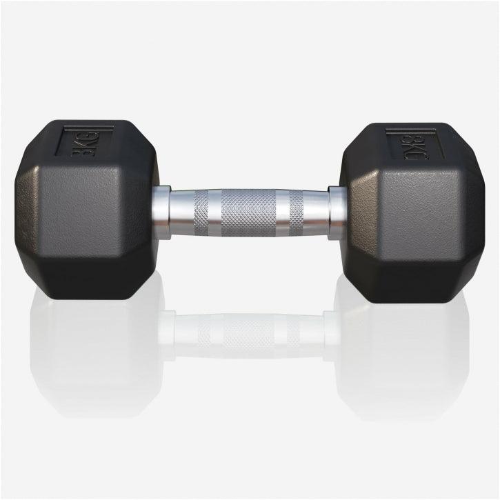Hex Rubber Dumbbell 2 - 27.5 kg