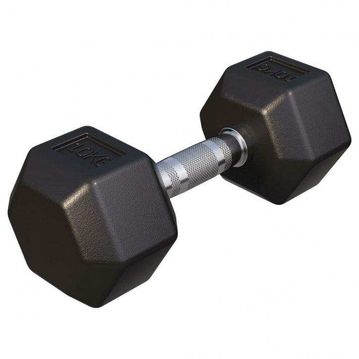 Hex Rubber Dumbbell 2 - 27.5 kg