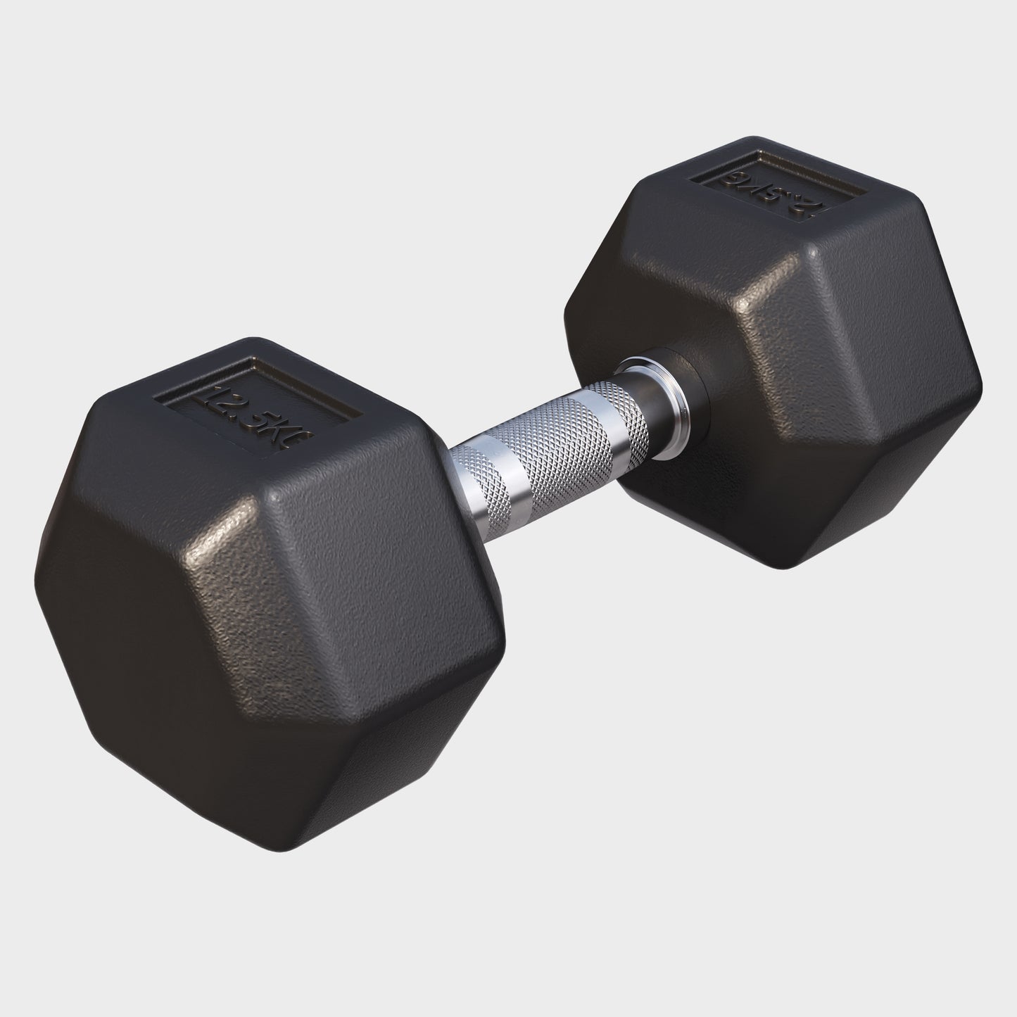 Hex Rubber Dumbbell 2 - 27.5 kg
