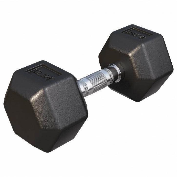 Hex Rubber Dumbbell 2 - 27.5 kg