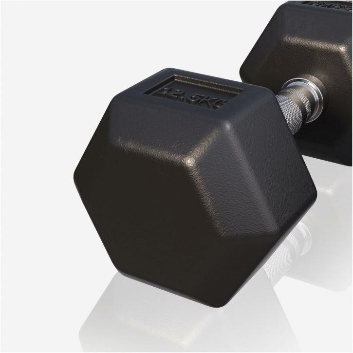 Hex Rubber Dumbbell 2 - 27.5 kg