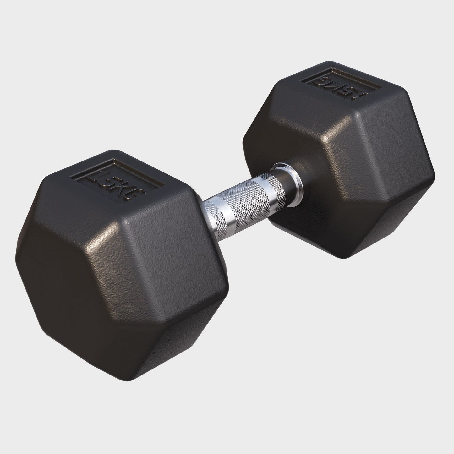 Hex Rubber Dumbbell 2 - 27.5 kg