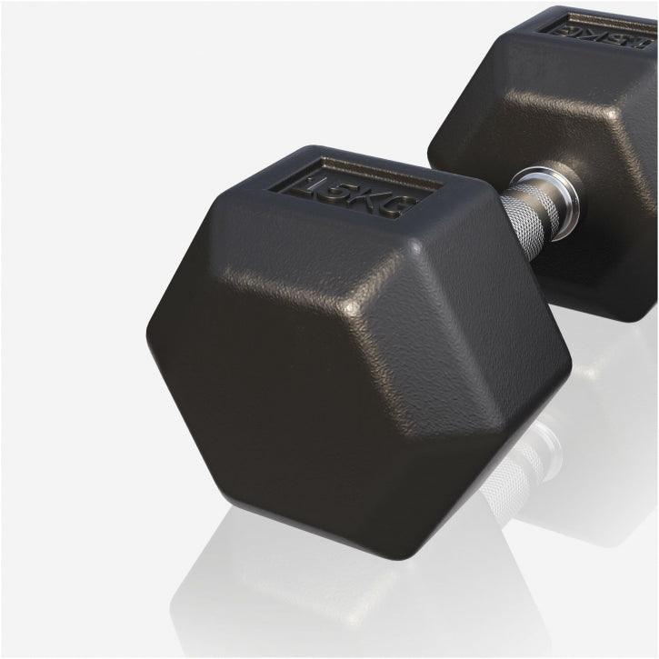 Hex Rubber Dumbbell 2 - 27.5 kg