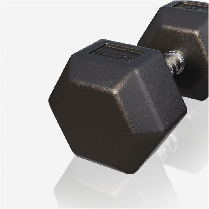 Hex Rubber Dumbbell 2 - 27.5 kg