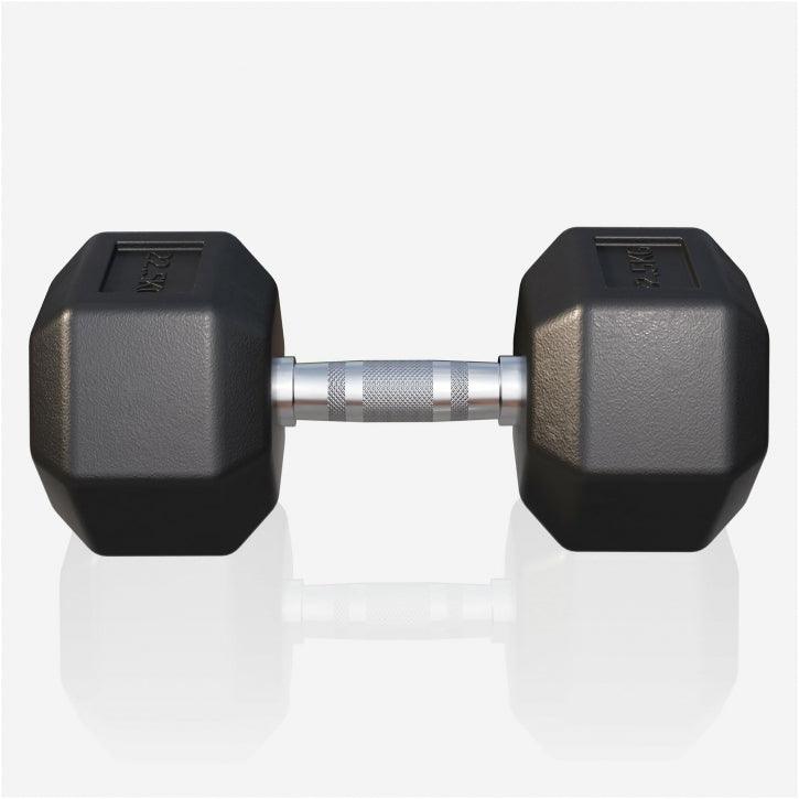 Hex Rubber Dumbbell 2 - 27.5 kg