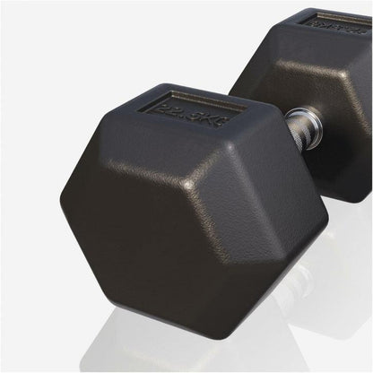 Hex Rubber Dumbbell 2 - 27.5 kg