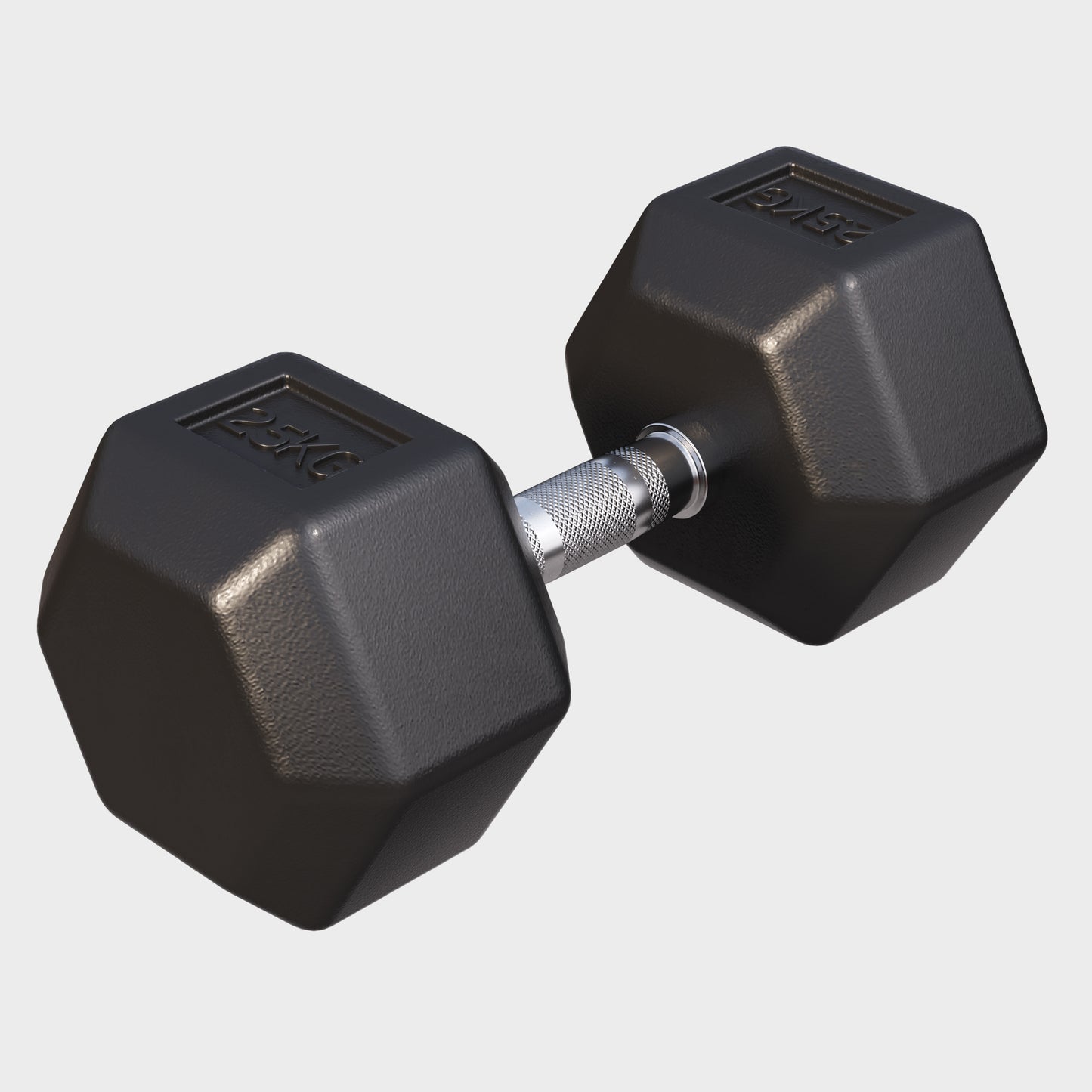 Hex Rubber Dumbbell 2 - 27.5 kg