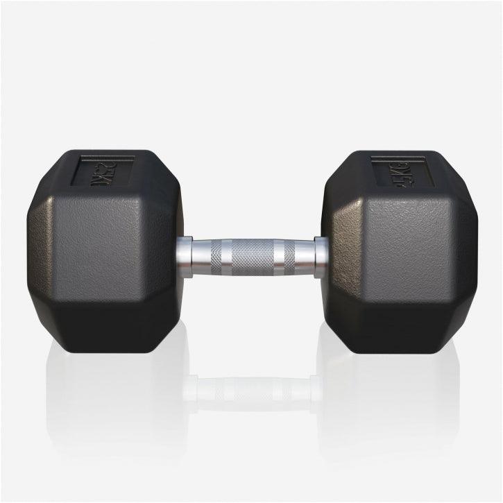 Hex Rubber Dumbbell 2 - 27.5 kg