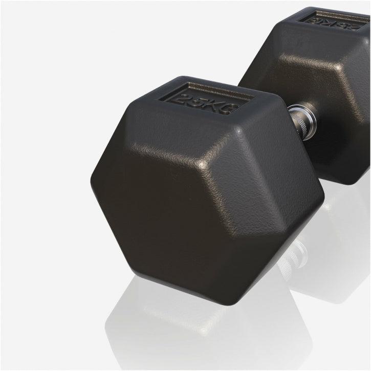 Hex Rubber Dumbbell 2 - 27.5 kg