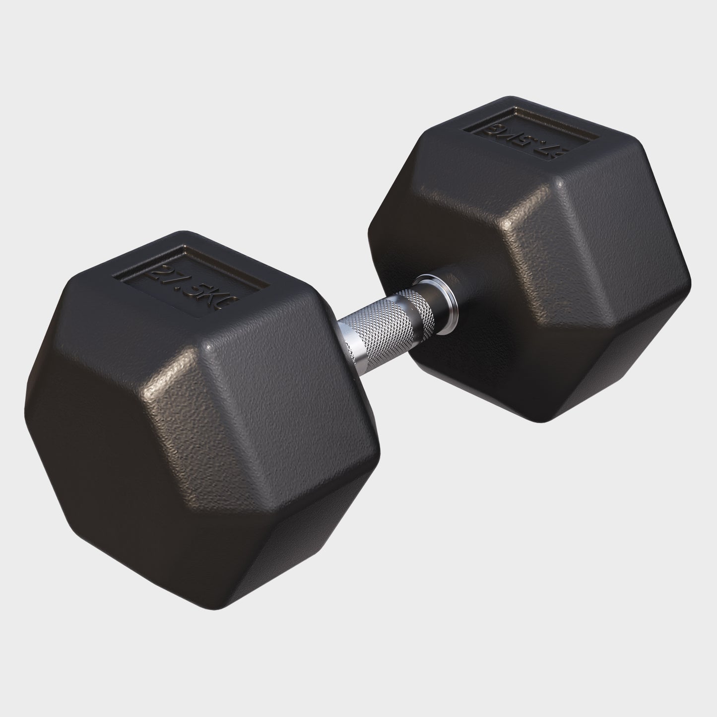Hex Rubber Dumbbell 2 - 27.5 kg