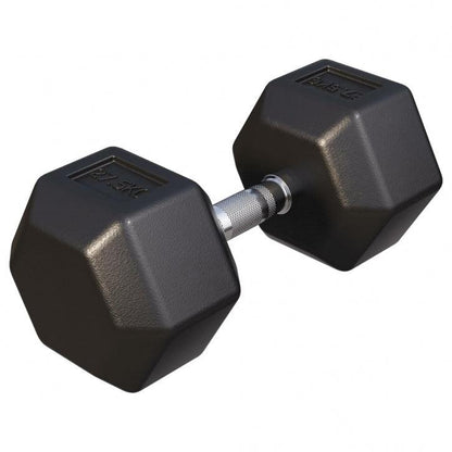Hex Rubber Dumbbell 2 - 27.5 kg