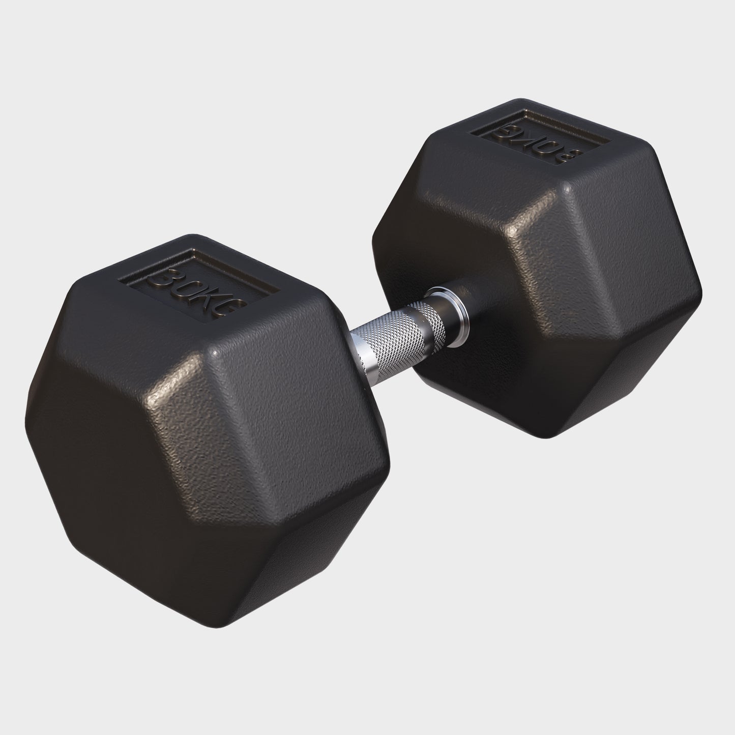 Hex Rubber Dumbbell 2 - 27.5 kg