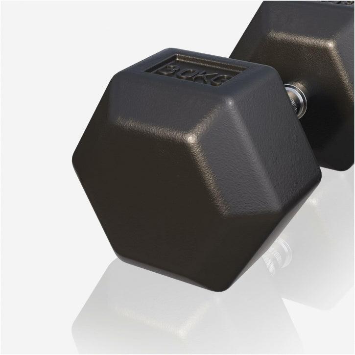 Hex Rubber Dumbbell 2 - 27.5 kg