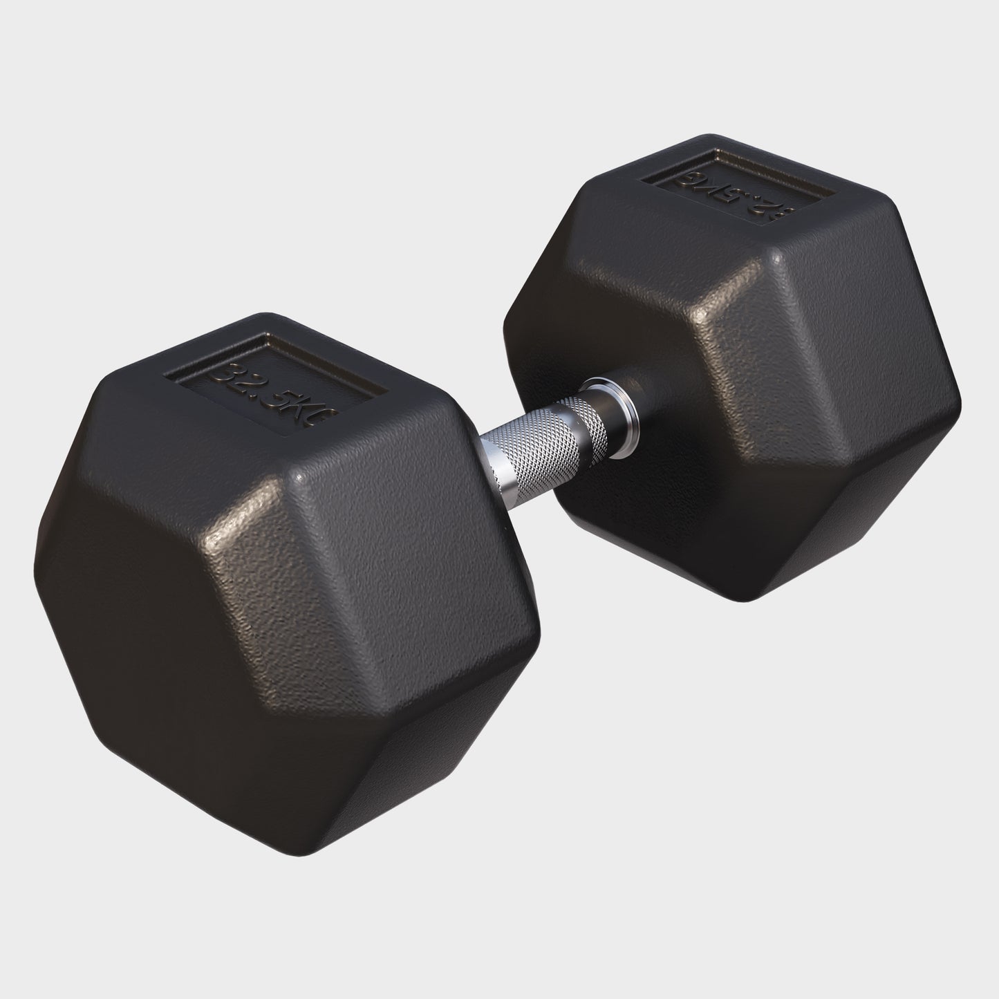 Hex Rubber Dumbbell 2 - 27.5 kg