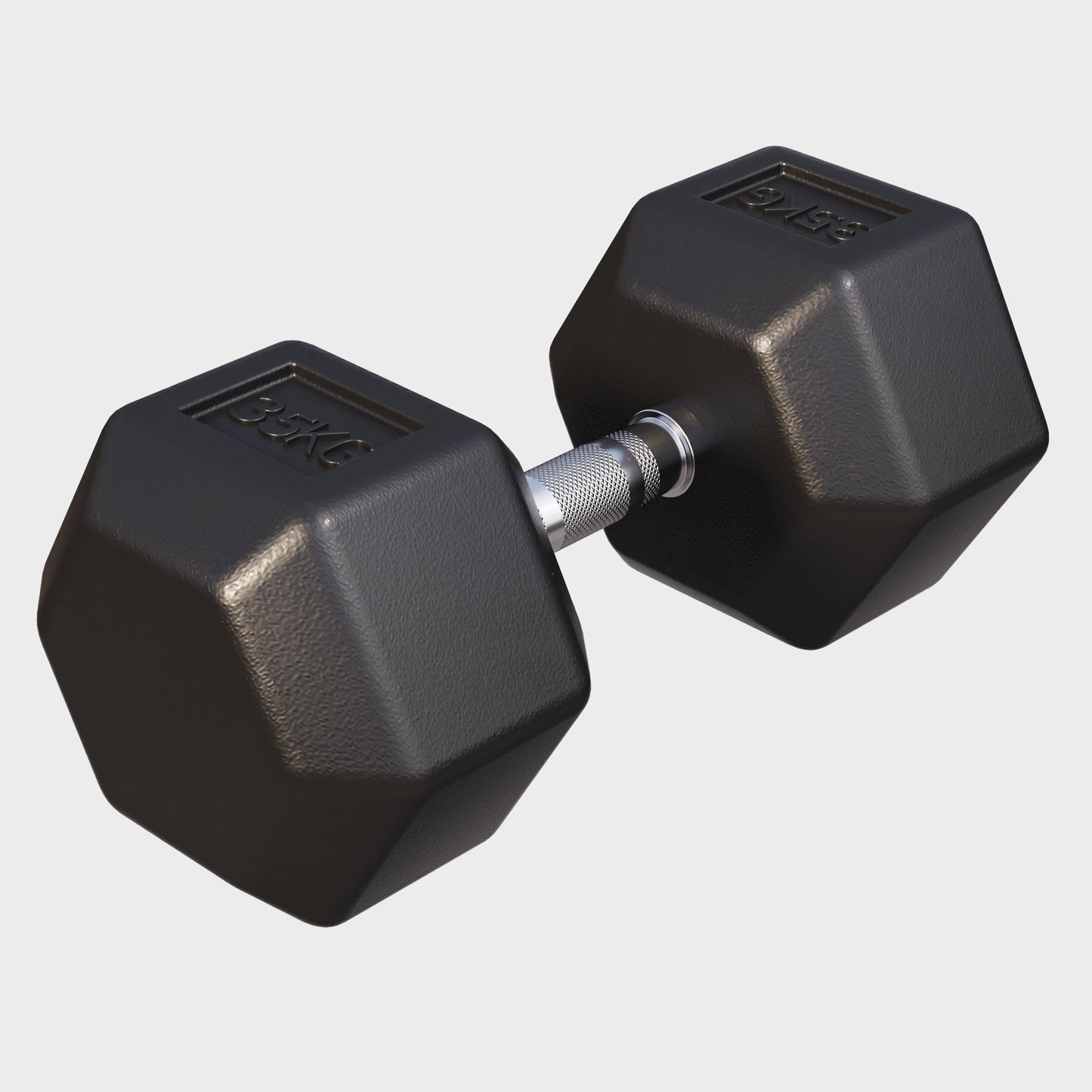 Hex Rubber Dumbbell 2 - 27.5 kg