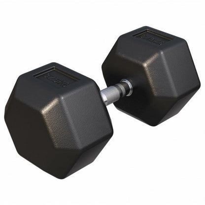 Hex Rubber Dumbbell 2 - 27.5 kg