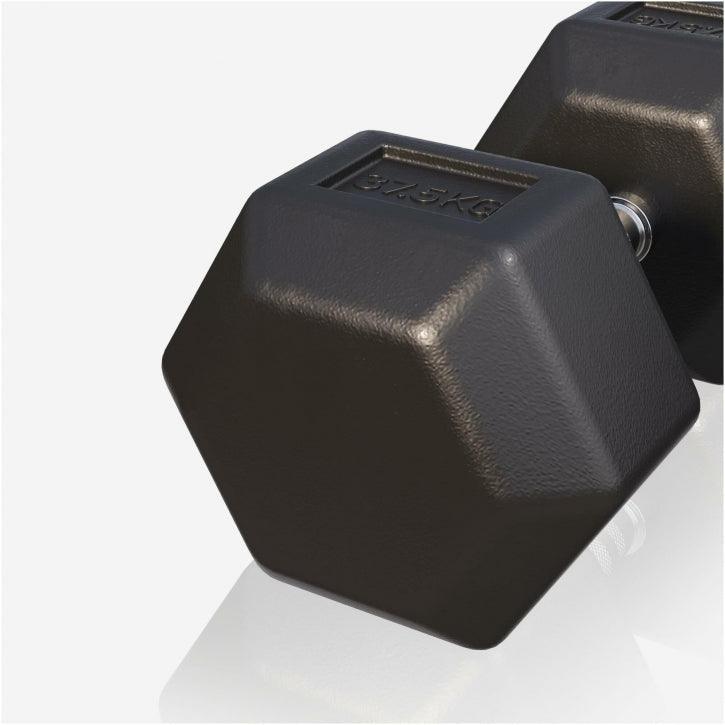 Hex Rubber Dumbbell 2 - 27.5 kg