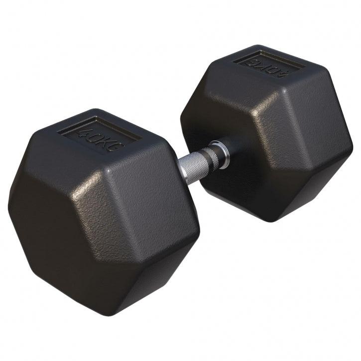 Hex Rubber Dumbbell 2 - 27.5 kg