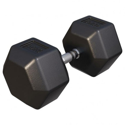 Hex Rubber Dumbbell 2 - 27.5 kg