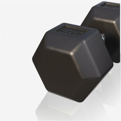 Hex Rubber Dumbbell 2 - 27.5 kg