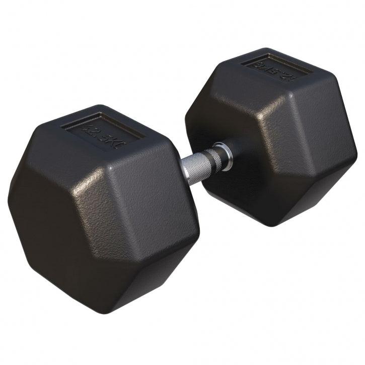 Hex Rubber Dumbbell 2 - 27.5 kg
