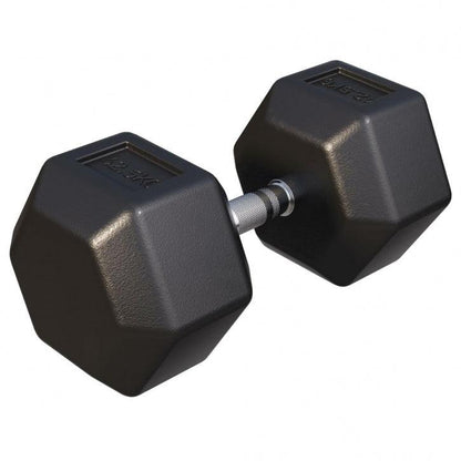 Hex Rubber Dumbbell 2 - 27.5 kg