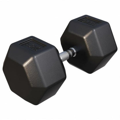 Hex Rubber Dumbbell 2 - 27.5 kg