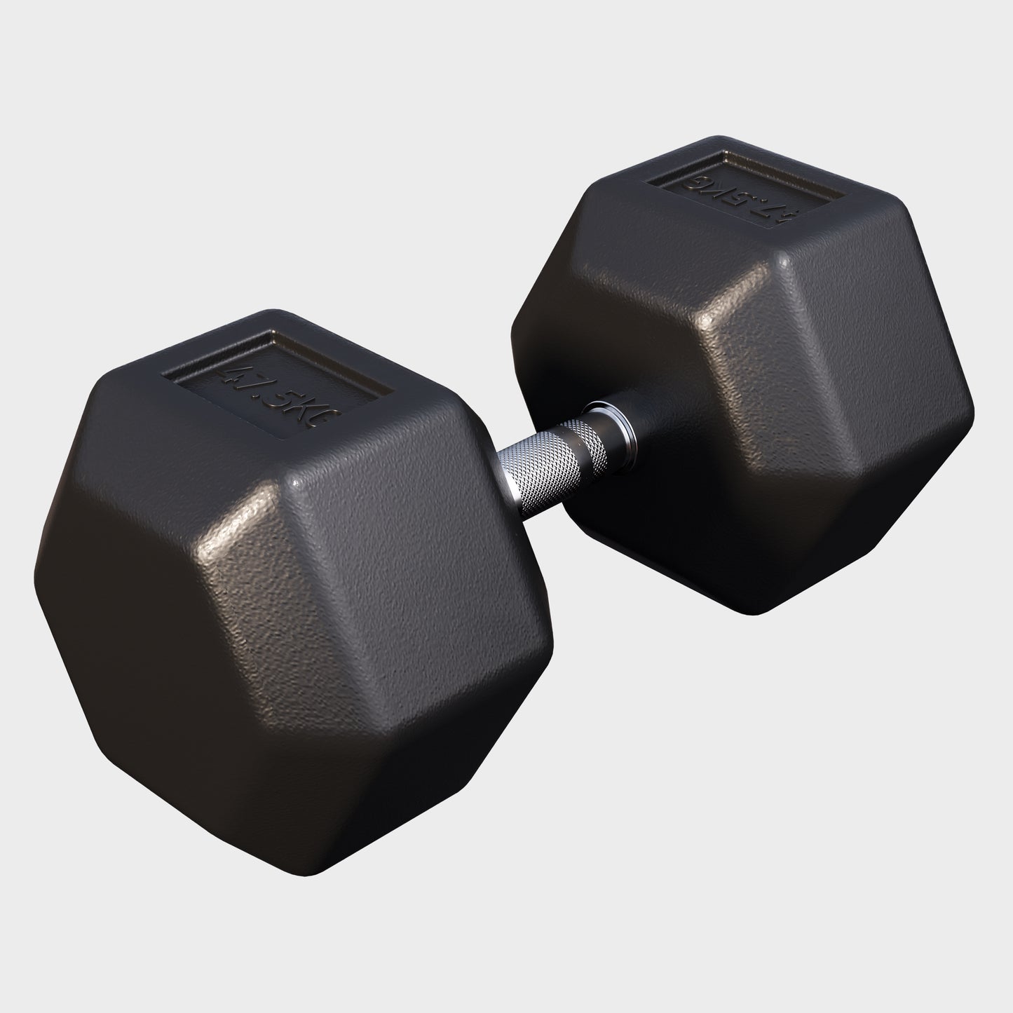 Hex Rubber Dumbbell 2 - 27.5 kg