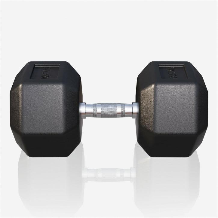 Hex Rubber Dumbbell 2 - 27.5 kg