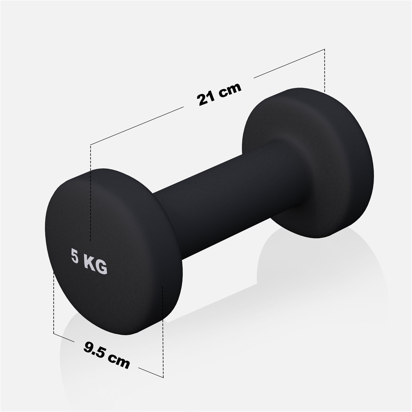 Neoprene Dumbbells (Set 2 x 0.5 - 5 kg)