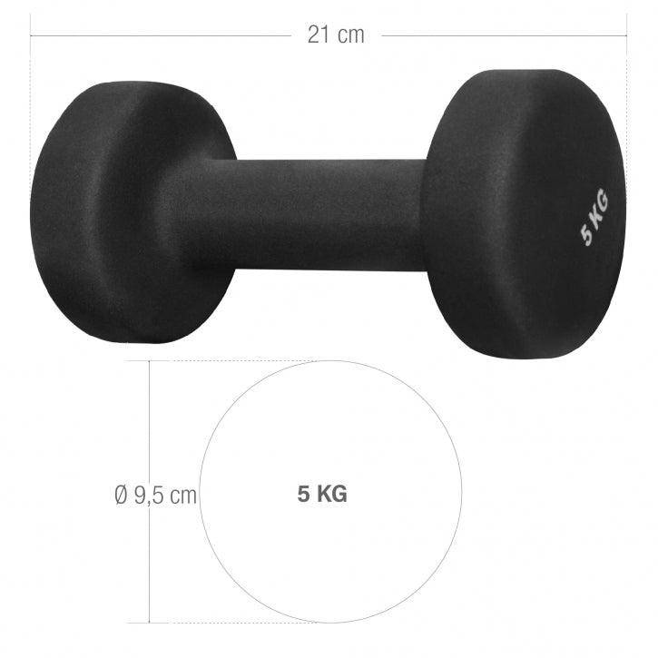 Neoprene Dumbbells (Set 2 x 0.5 - 5 kg)