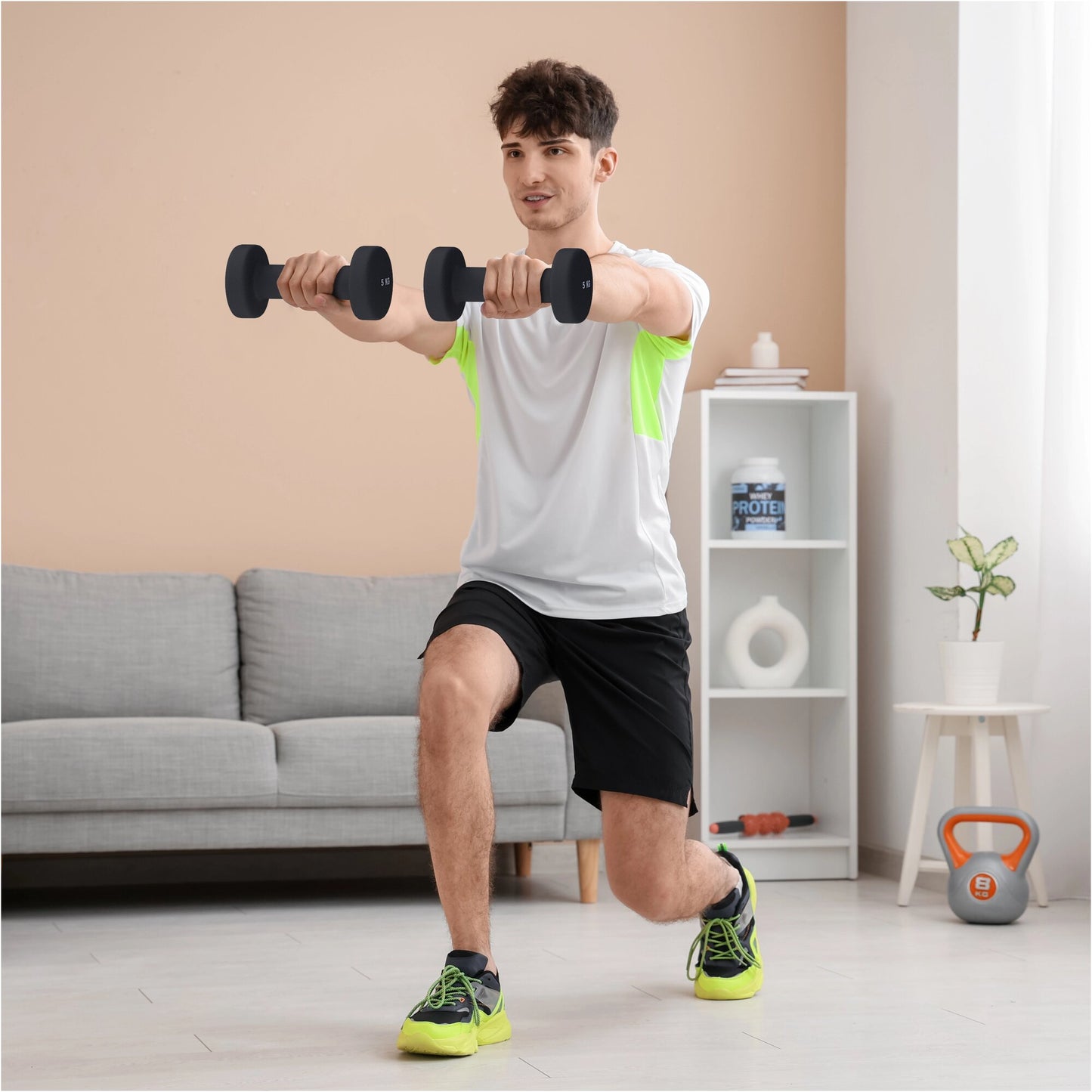 Neoprene Dumbbells (Set 2 x 0.5 - 5 kg)