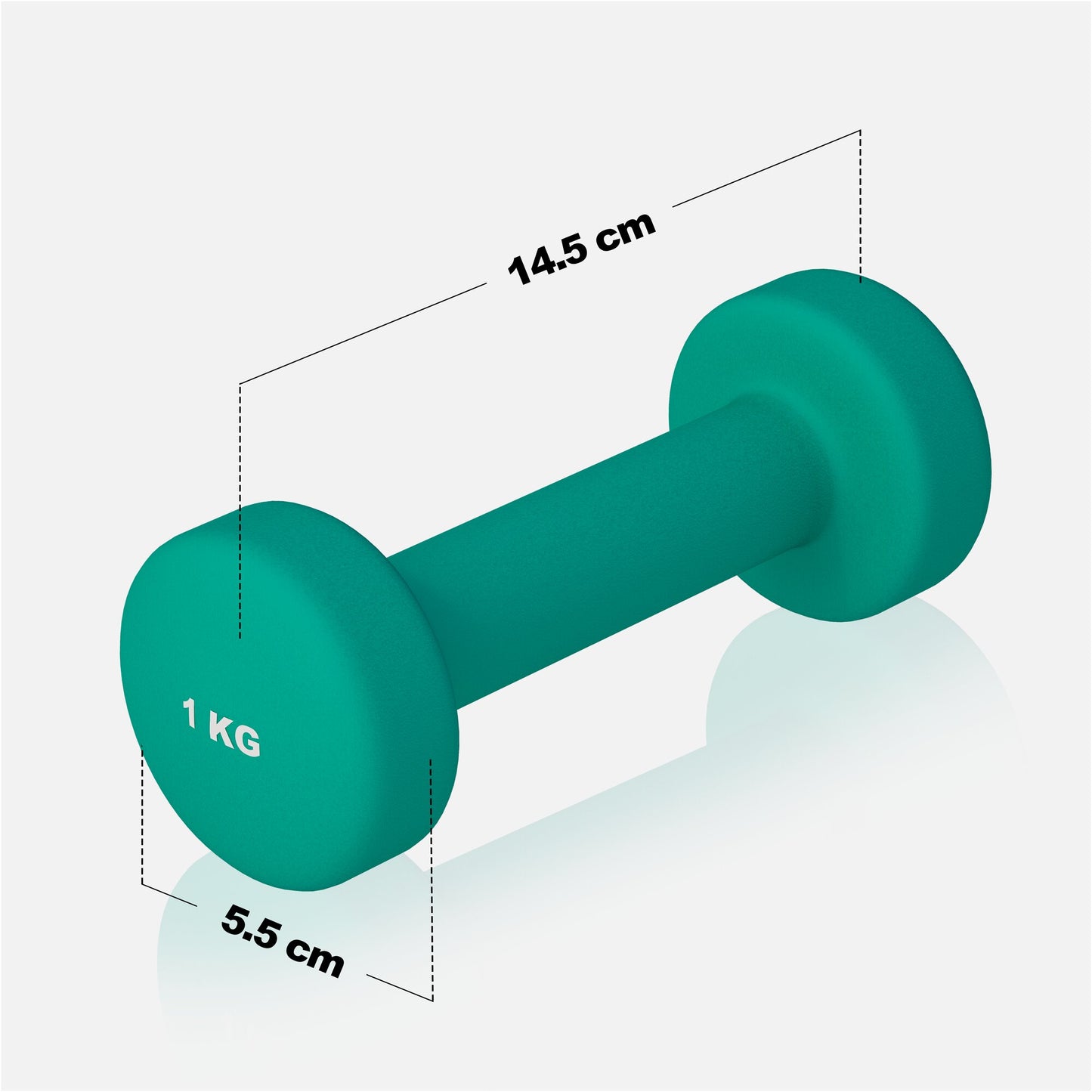 Neoprene Dumbbells (Set 2 x 0.5 - 5 kg)