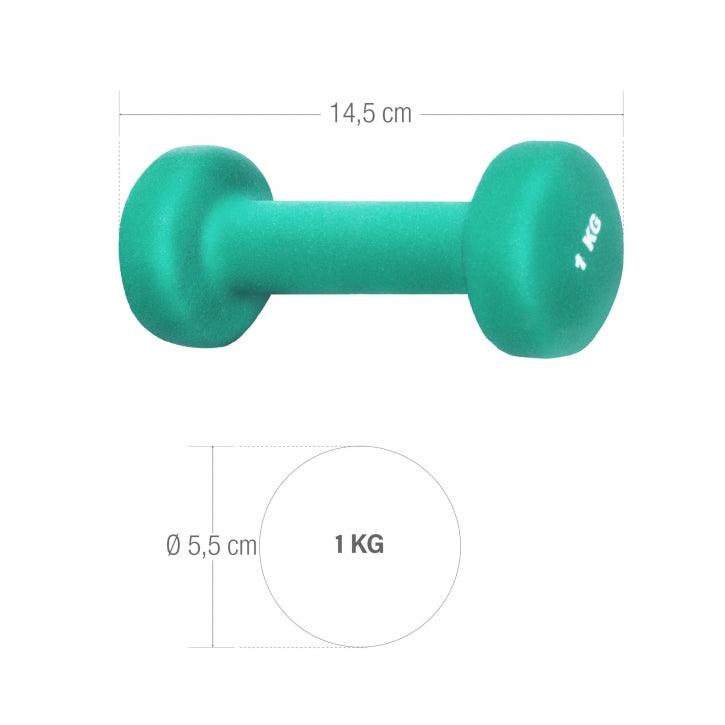 Neoprene Dumbbells (Set 2 x 0.5 - 5 kg)