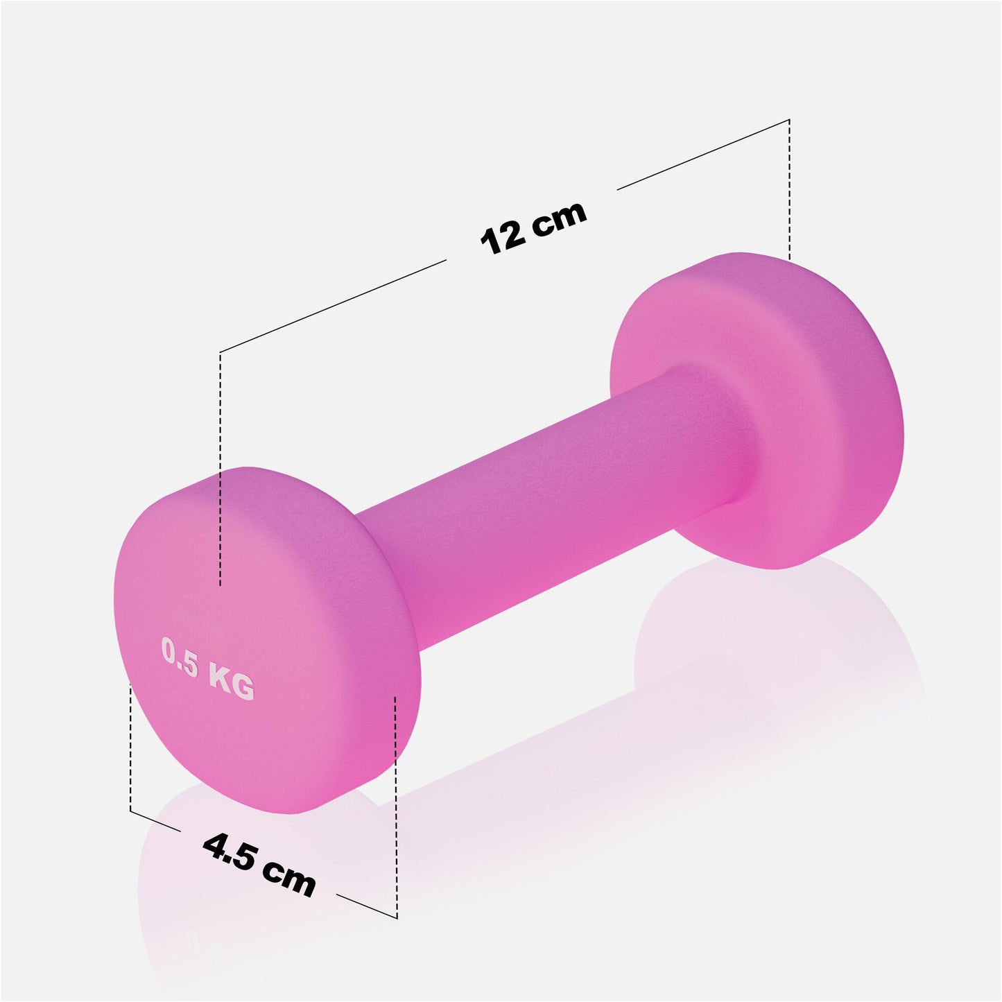 Neoprene Dumbbells (Set 2 x 0.5 - 5 kg)