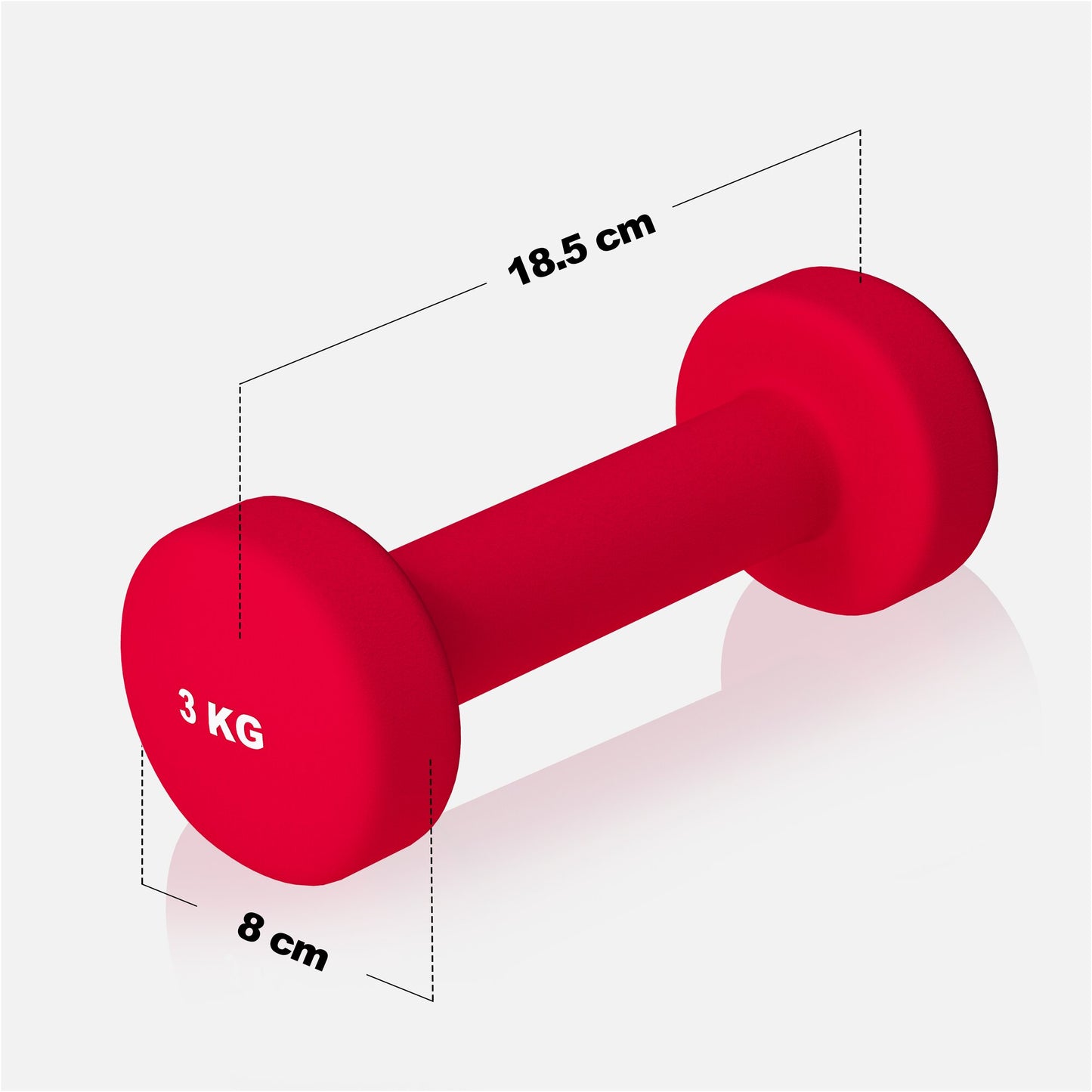 Neoprene Dumbbells (Set 2 x 0.5 - 5 kg)