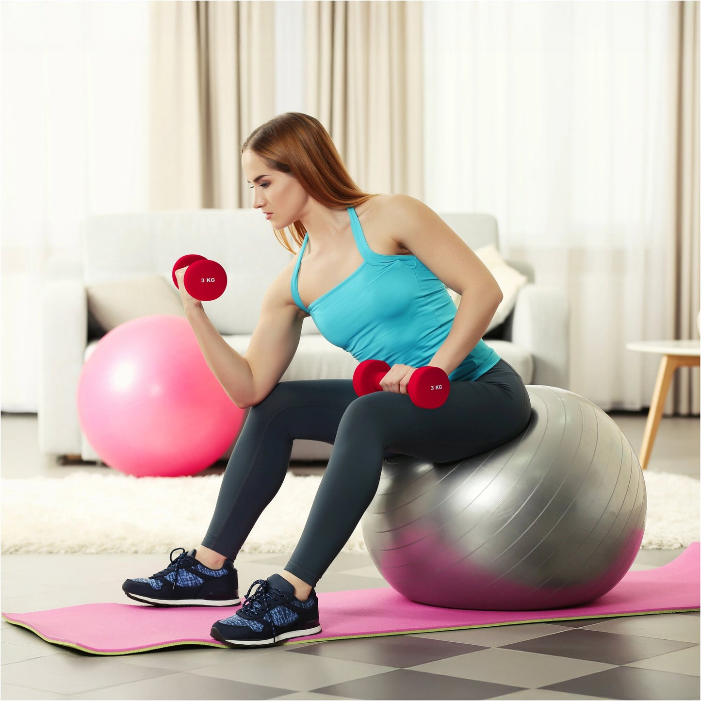 Neoprene Dumbbells (Set 2 x 0.5 - 5 kg)