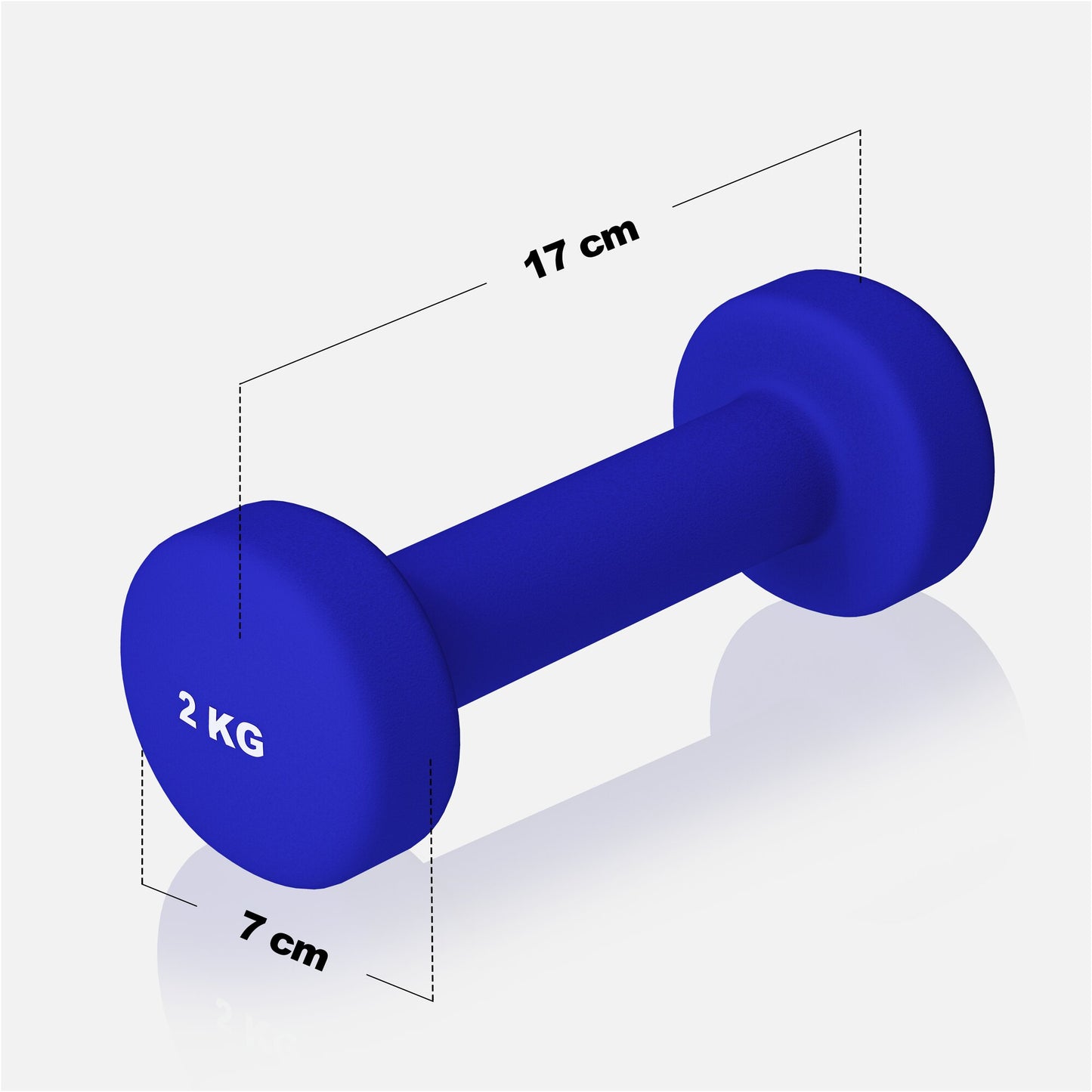 Neoprene Dumbbells (Set 2 x 0.5 - 5 kg)