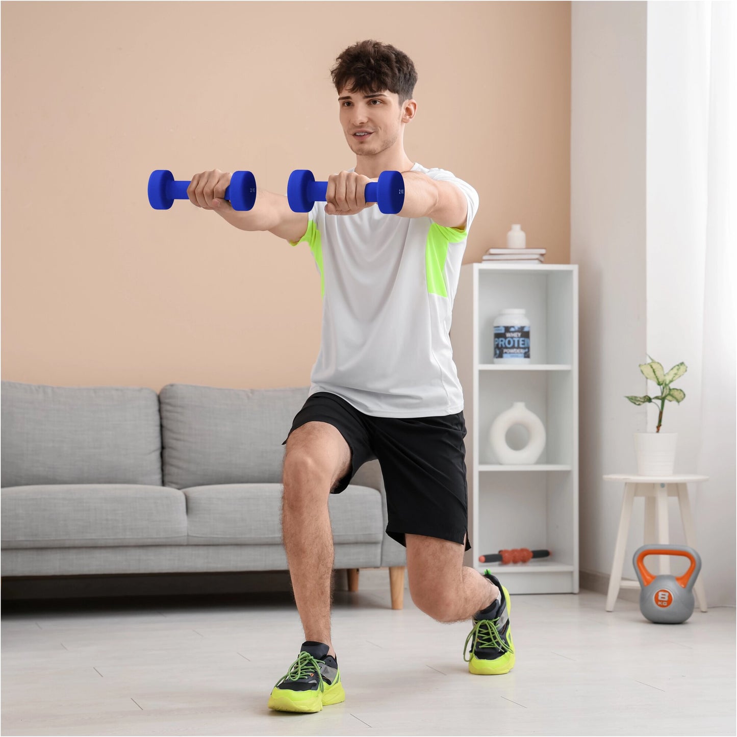 Neoprene Dumbbells (Set 2 x 0.5 - 5 kg)