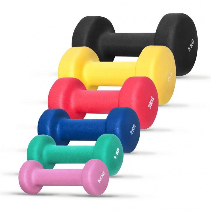 Neoprene Dumbbells (Set 2 x 0.5 - 5 kg)
